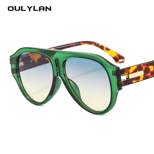 OULYLAN Punk Sunglasses Men Luxury Brand Designer Women Eyeglasses One Pieces Luxury Retro Trending Products Laides Sun Glasses