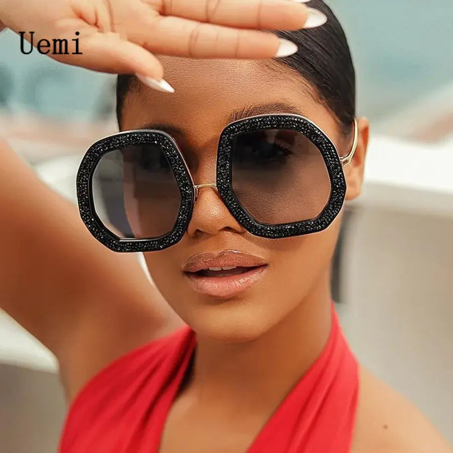 New Fashion Irregular Round Sunglasses For Women Men Rereo Luxury Oversized Frame Sun Glasses Brand Quality Shades UV400 Eyeglas