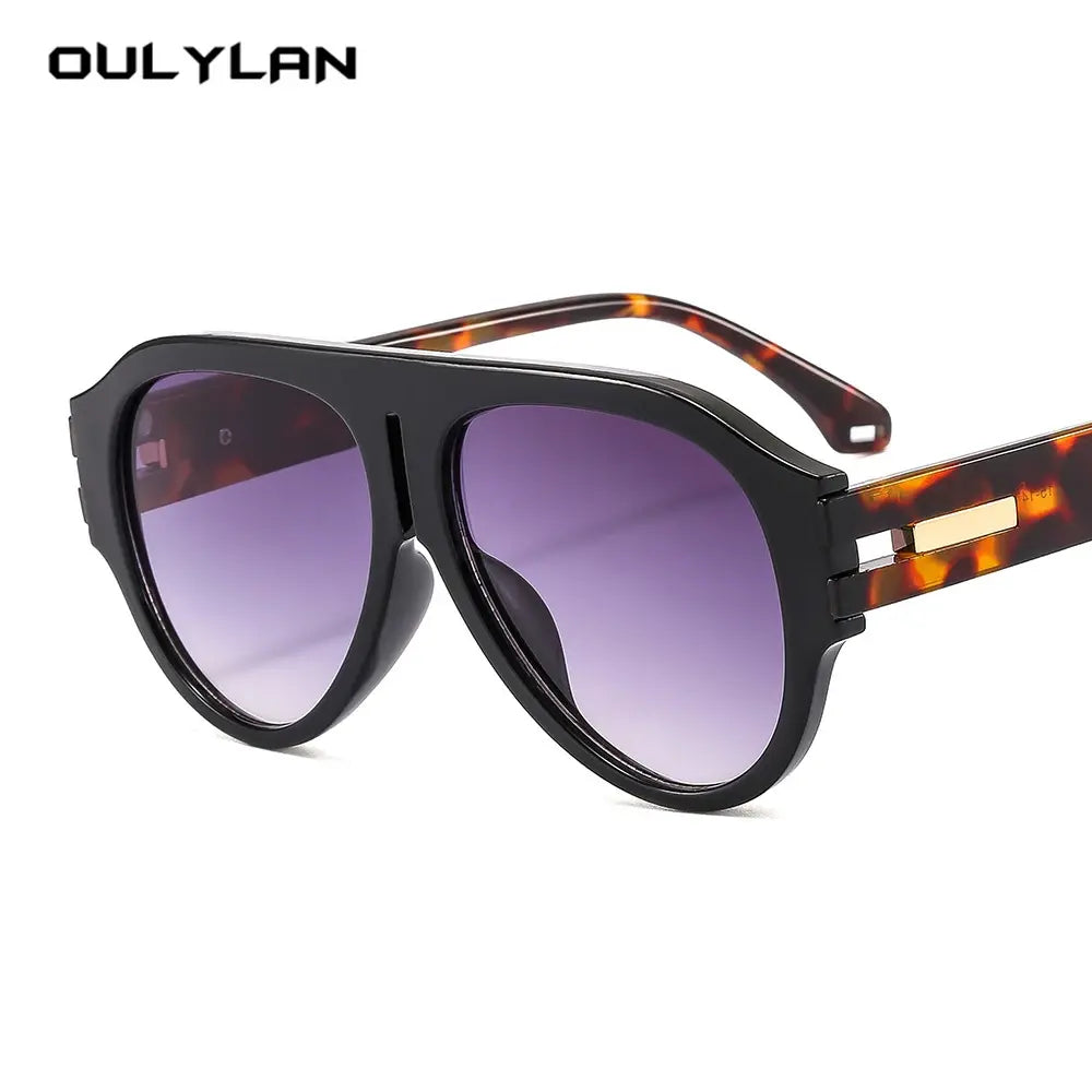 OULYLAN Punk Sunglasses Men Luxury Brand Designer Women Eyeglasses One Pieces Luxury Retro Trending Products Laides Sun Glasses