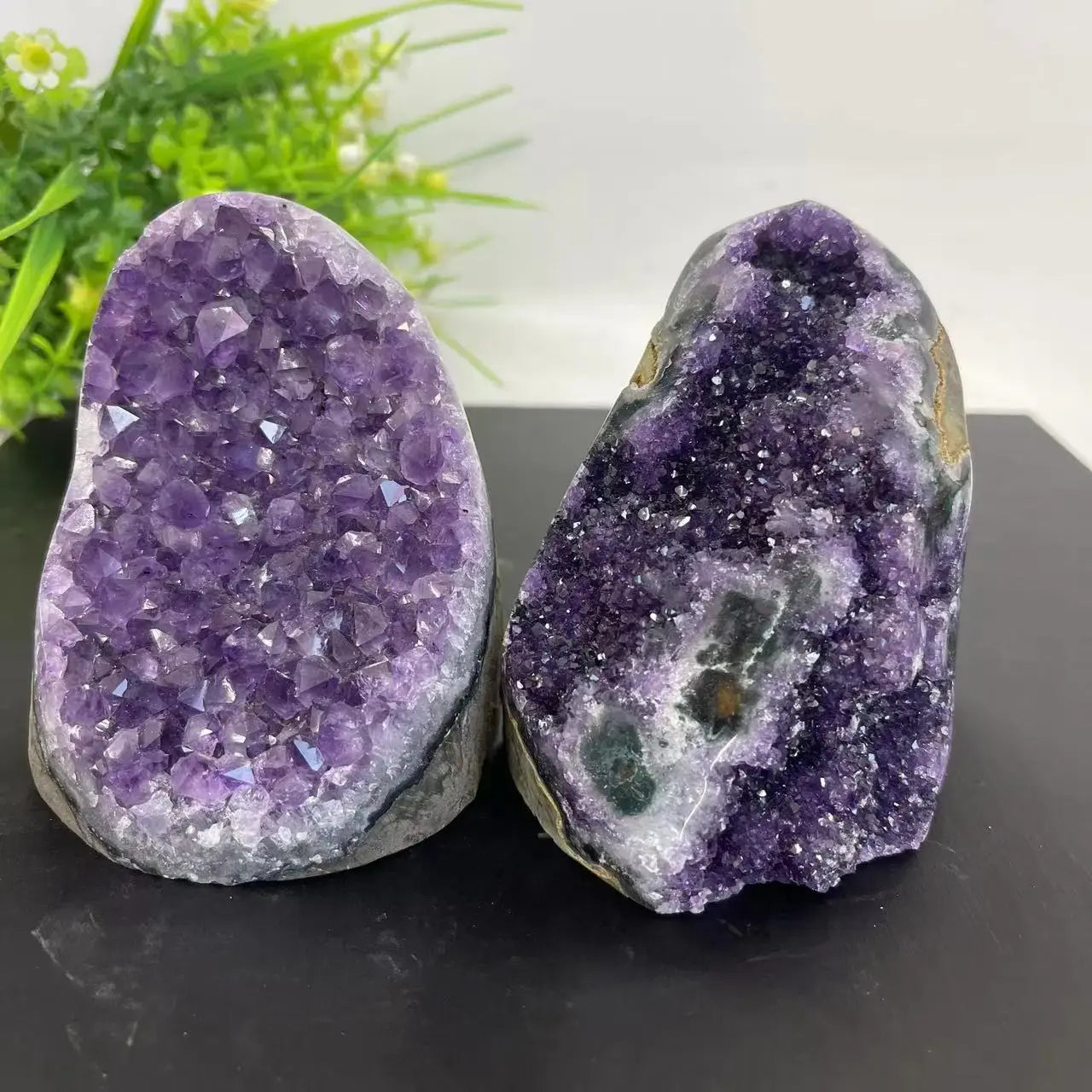 Natural Crystal Cluster Amethyst Stone Geode   Raw Quartz Minerals Real Uruguay Home Decoration Spiritual Chakra Reiki