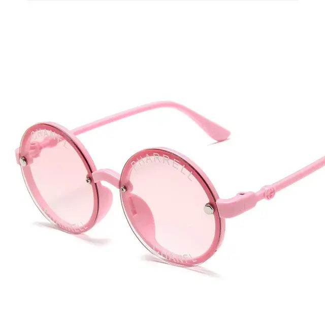 Child New Round Frame Sunglasses Kids Mirror Lens Children Glasses UV400 Baby Summer Eyeglasses Cute Girl Eyewear oculos de sol