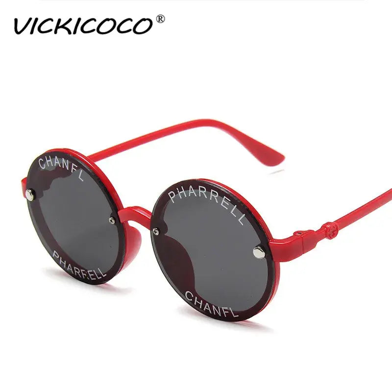 Child New Round Frame Sunglasses Kids Mirror Lens Children Glasses UV400 Baby Summer Eyeglasses Cute Girl Eyewear oculos de sol