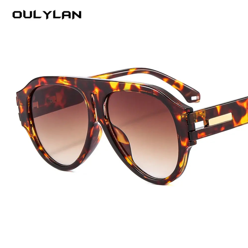 OULYLAN Punk Sunglasses Men Luxury Brand Designer Women Eyeglasses One Pieces Luxury Retro Trending Products Laides Sun Glasses