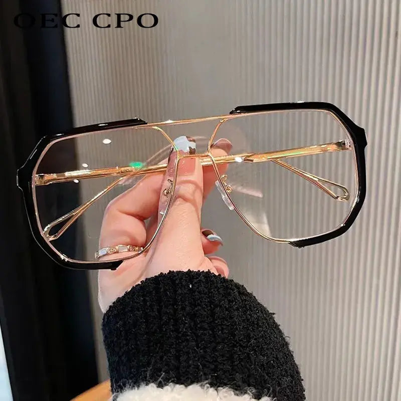 Oversized Sunglasses Women 2023 New Unique One Piece Fashion Sunglasses For Men UV400 Punk Glasses Trending Female Eyewear UV400