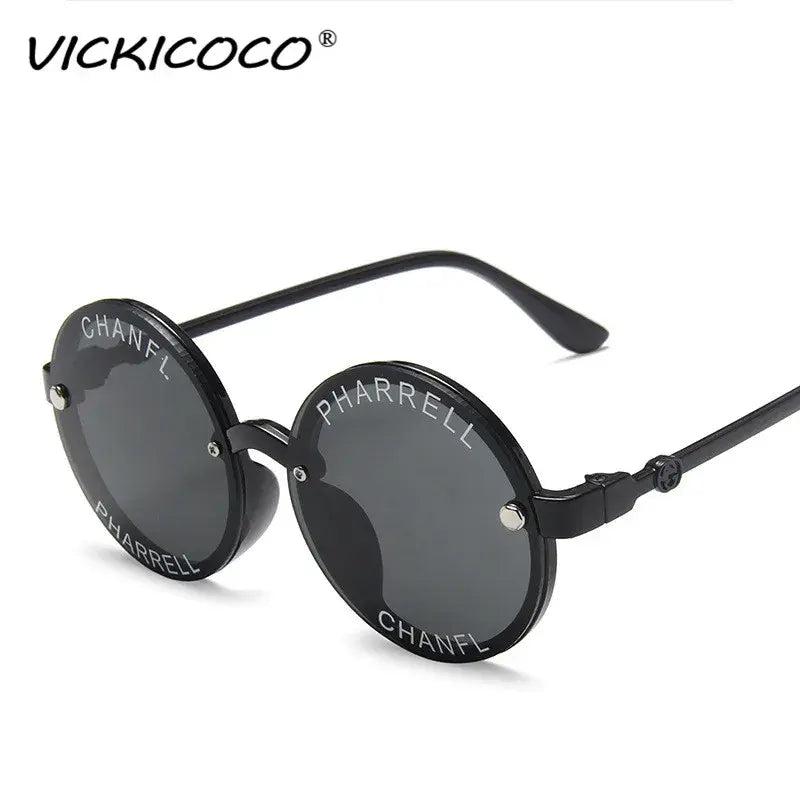 Child New Round Frame Sunglasses Kids Mirror Lens Children Glasses UV400 Baby Summer Eyeglasses Cute Girl Eyewear oculos de sol