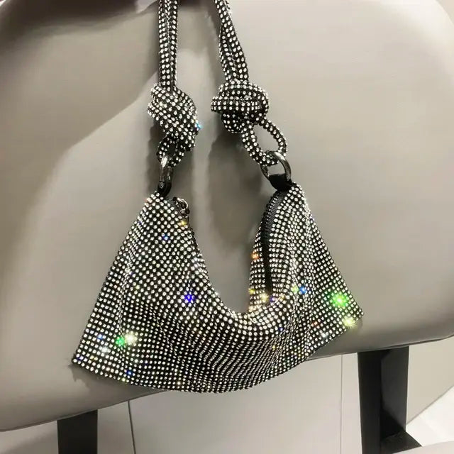 Handle Rhinestones Evening clutch Bag Crystal Dinner Party Wedding Purses and handbag luxury Designer shopper hobo shoulder bag