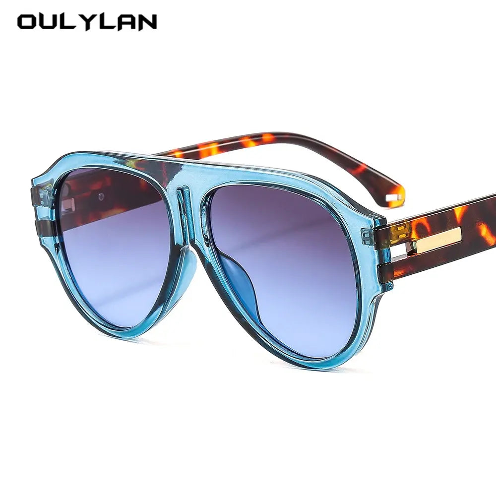 OULYLAN Punk Sunglasses Men Luxury Brand Designer Women Eyeglasses One Pieces Luxury Retro Trending Products Laides Sun Glasses